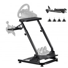 VEVOR Racing Wheel Stand, Adjustable & Foldable Simulator Stand for Logitech G29 G27 G920 G923, Thrustmaster T300RS T300GT T248 TS-PC TSXW Gaming Cockpit,Pedals Simulator NOT Included