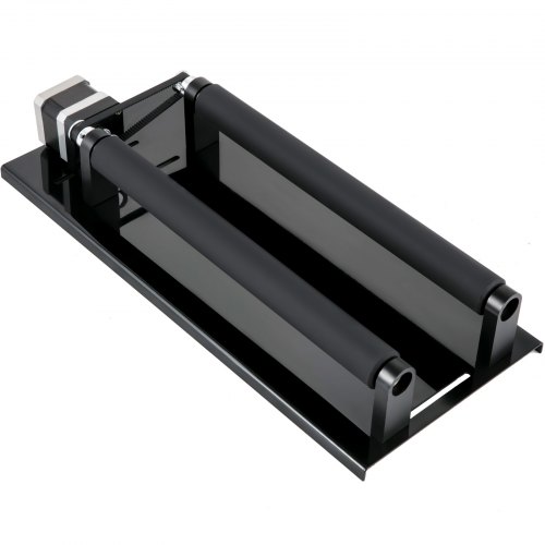 Accesorio de eje giratorio VEVOR, accesorio giratorio láser de 4 ruedas, cortador láser de motor paso a paso 42, eje giratorio láser de 50 mm -400 mm para máquina cortadora de grabado, tallado esférico