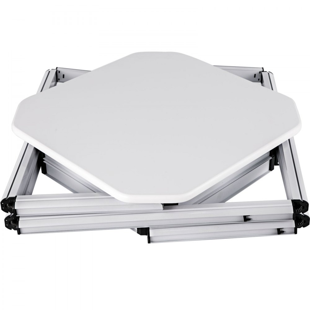 41.7" Spiral Tower Display Case Square Aluminum 10 Clear Panels Retail Locations