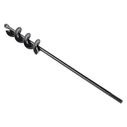 VEVOR Auger Drill Bit for Planting, 1.6 x 16.5 inch Garden Auger Drill Bit, Spiral Drill Bit for Bulbs Planting & Holes Digging, 3/8" Hex Drive Drill
