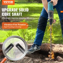 VEVOR Auger Drill Bit for Planting, 1.6 x 16.5 inch Garden Auger Drill Bit, Spiral Drill Bit for Bulbs Planting & Holes Digging, 3/8" Hex Drive Drill