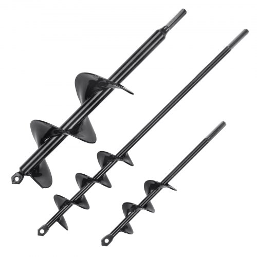 Garden Auger Spiral Drill Bit 3/8" Planting Post Hole Digger Planter