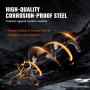 VEVOR high-quality corrosion-proof steel with a painted surface to prevent rusting.