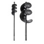 VEVOR black auger drill bits with spiral blades, ideal for gardening and drilling.