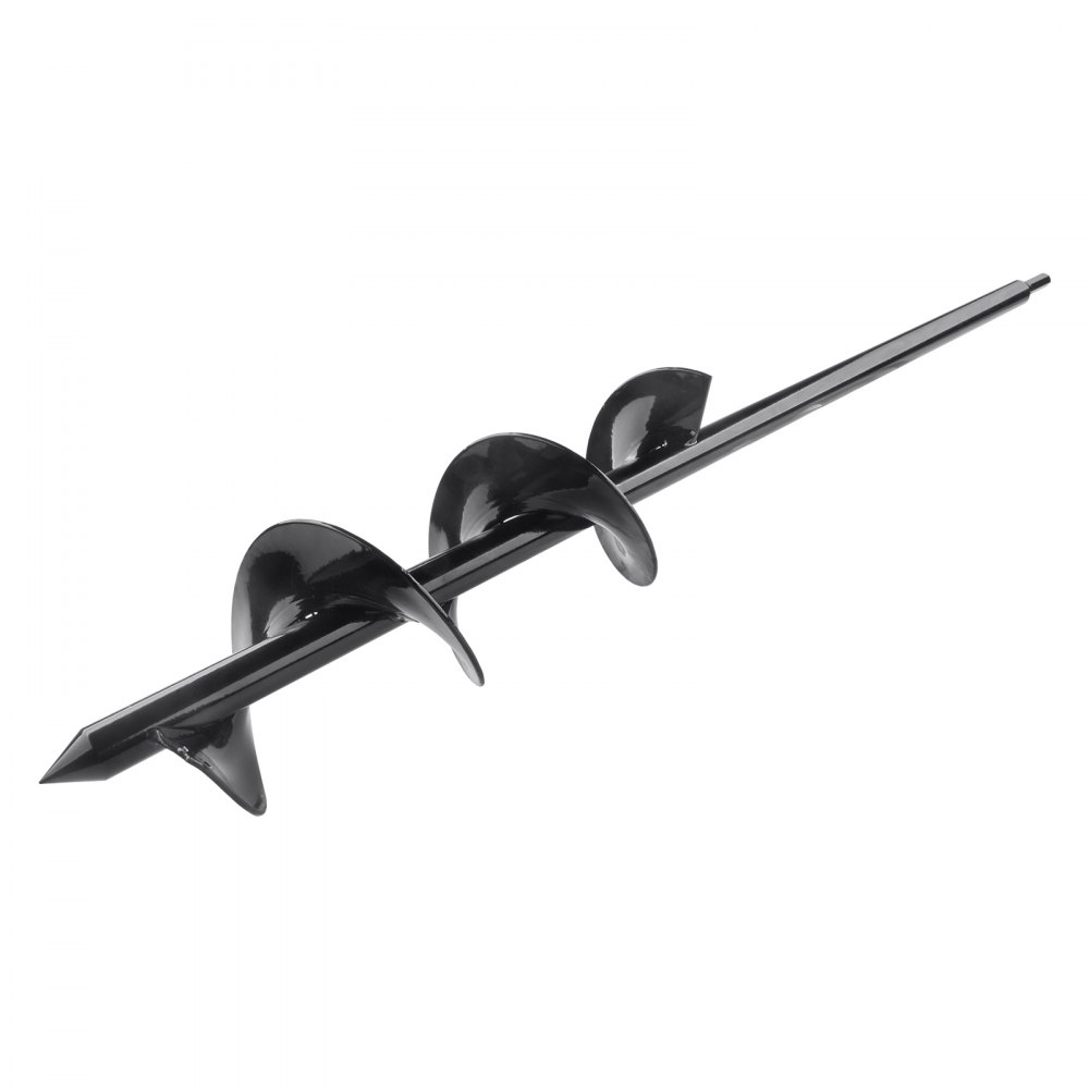 VEVOR Auger Drill Bit for Planting, 3 x 24 inch Garden Auger Drill Bit, Spiral Drill Bit for Bulbs Planting & Holes Digging, 3/8" Hex Drive Drill
