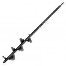 VEVOR Auger Drill Bit for Planting, 3 x 24 inch Garden Auger Drill Bit, Spiral Drill Bit for Bulbs Planting & Holes Digging, 3/8" Hex Drive Drill