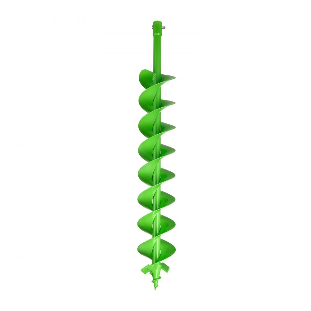 VEVOR Auger Drill Bit for Planting, 100 x 790 mm Spiral Drill Bit, Compatible with 20mm ID Drive Drills, Heavy Duty Bulb Planter Tool, Post Hole Drilling Attachments for Garden Digger Fence