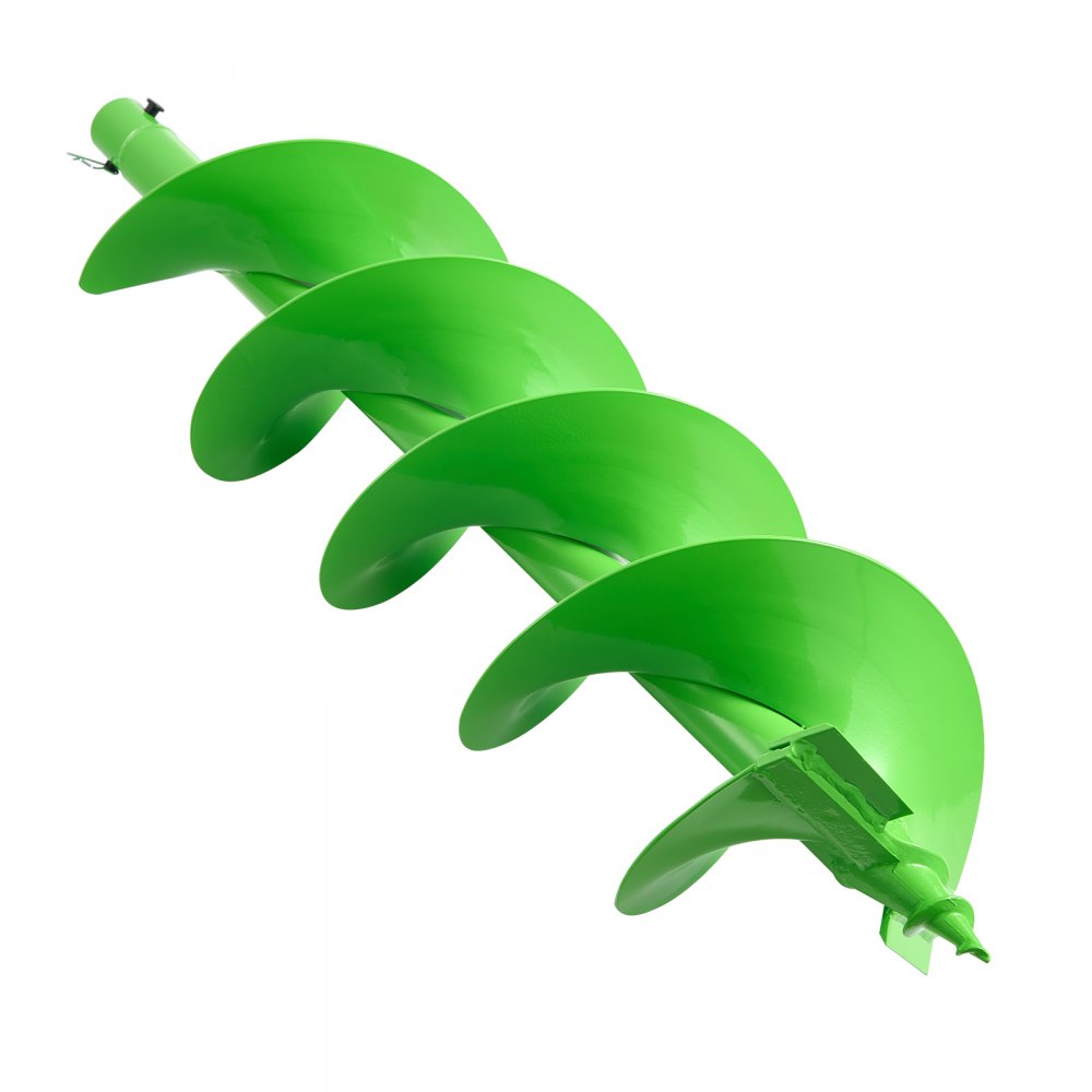 VEVOR skruebor for planting, 200 x 790 mm spiralbor, kompatibel med bor med 20 mm ID-feste, kraftig verktøy for plantekasse, stolpehullboreutstyr for hagegravergjerde
