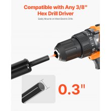 VEVOR Auger Drill Bit 3.15 x 11.4 in Earth Spiral Post Hole Digger Planter Tool