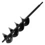 VEVOR Auger Drill Bit for Planting, Ø3.15" × 16.1" Spiral Drill Bit, for 3/8'' Hex Drive Drills, Heavy Duty Bulb Planter Tool, Hole Drilling Attachments for Garden Post Hole Digger Fence Digging