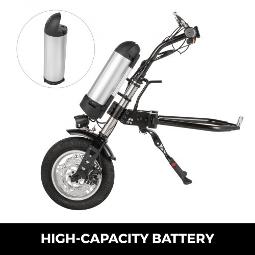 VEVOR Electric Handcycle 36V 350W Handcycle Wheelchair 36V 10.4AH Li-Ion Battery Wheelchair Electric Handcycle Aluminum?Alloy Electric Handcycle Wheelchair Attachment for Connecting Wheelchairs