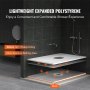 VEVOR shower pan kit with lightweight expanded polystyrene, 32mm slim waterproofing, spacious bathing area.