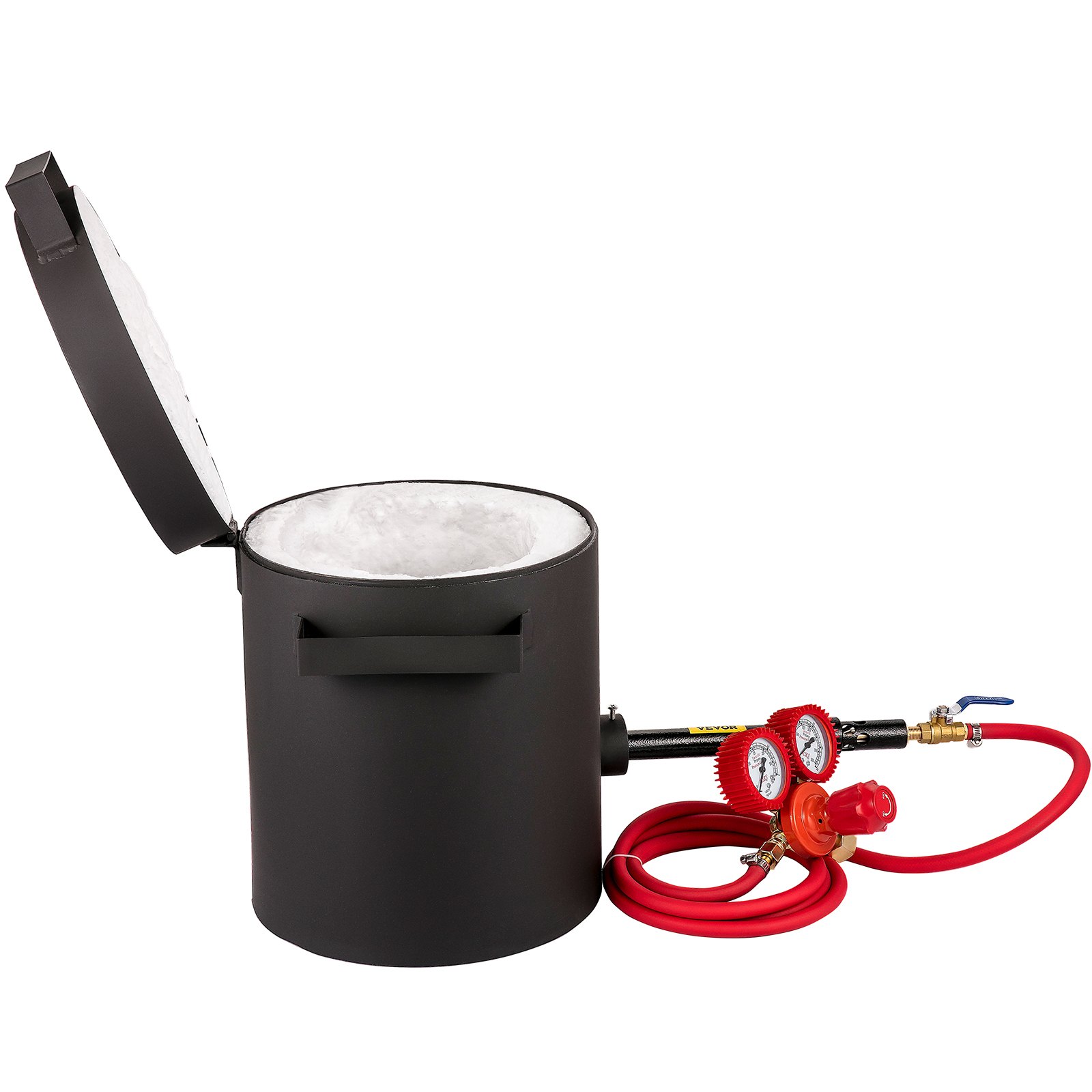 VEVOR Propane Melting Furnace 2KG, 2462°F, Metal Foundry Furnace Kit with Graphite Crucible and Tongs, Casting Melting Smelting Refining Precious Metals Like Gold Silver Aluminum Copper Brass Bronze
