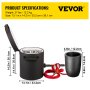 VEVOR Propane Melting Furnace Metal Forge W/ 5KG Graphite Crucible Casting Tool
