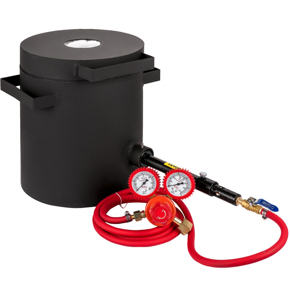VEVOR Propane Melting Furnace, 2462°F, 6 KG Metal Foundry Furnace Kit with Graphite Crucible and Tongs, Casting Melting Smelting Refining Precious Metals Like Gold Silver Aluminum Copper Brass Bronze