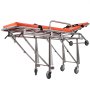 Emergency Medical Stretcher Ambulance Gurney Rotating Casters Automatic Loading
