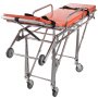 Emergency Medical Stretcher Ambulance Gurney Rotating Casters Automatic Loading