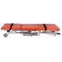 Emergency Medical Stretcher Ambulance Gurney Rotating Casters Automatic Loading