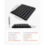 VEVOR Inflatable Seat Cushion, 3D Air Cell Seat Cushion for Pressure Relief, Lycra & TPU Wheelchair Seat Pad with Manual Pump, Lightweight and Portable for Travel, Office, Car, Airplane
