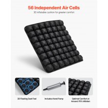 VEVOR Inflatable Seat Cushion 3D Air Cell Seat Cushion for Pressure Relief