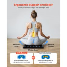VEVOR Inflatable Seat Cushion 3D Air Cell Seat Cushion for Pressure Relief
