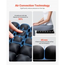 VEVOR Inflatable Seat Cushion 3D Air Cell Seat Cushion for Pressure Relief