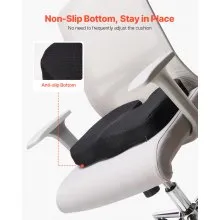 VEVOR Seat Cushion Memory Foam Seat Chair Cushion for Back Hip Pressure Relief