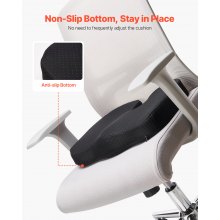 VEVOR Seat Cushion Cooling Gel & Memory Foam Seat Cushion for Pressure Relief