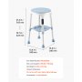 VEVOR Swivel Shower Chair 360 Degree, Height Adjustable Bath Seat for Inside Showers or Tubs, Non-Slip Rotating Bathtub Stool with Storage Tray for Elderly Disabled Injured, 158kg Capacity