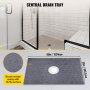 VEVOR shower curb kit with central drain tray, 60in x 38in dimension.