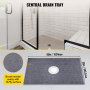 VEVOR Waterproofing Shower Kit Shower Kit Tray 38''x60'' with Central Drain PVC