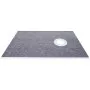 VEVOR Shower Curb Kit 38" x 60" Watertight Shower Curb Overlay with 4\" PVC Offset Bonding Flange, 4\" Stainless Steel Grate, 2 Cuttable Shower Curb and Trowel, Shower Pan Slope Sticks Fit for Bathr