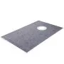 VEVOR Shower Curb Kit 38" x 60" Watertight Shower Curb Overlay with 4\" PVC Offset Bonding Flange, 4\" Stainless Steel Grate, 2 Cuttable Shower Curb and Trowel, Shower Pan Slope Sticks Fit for Bathr