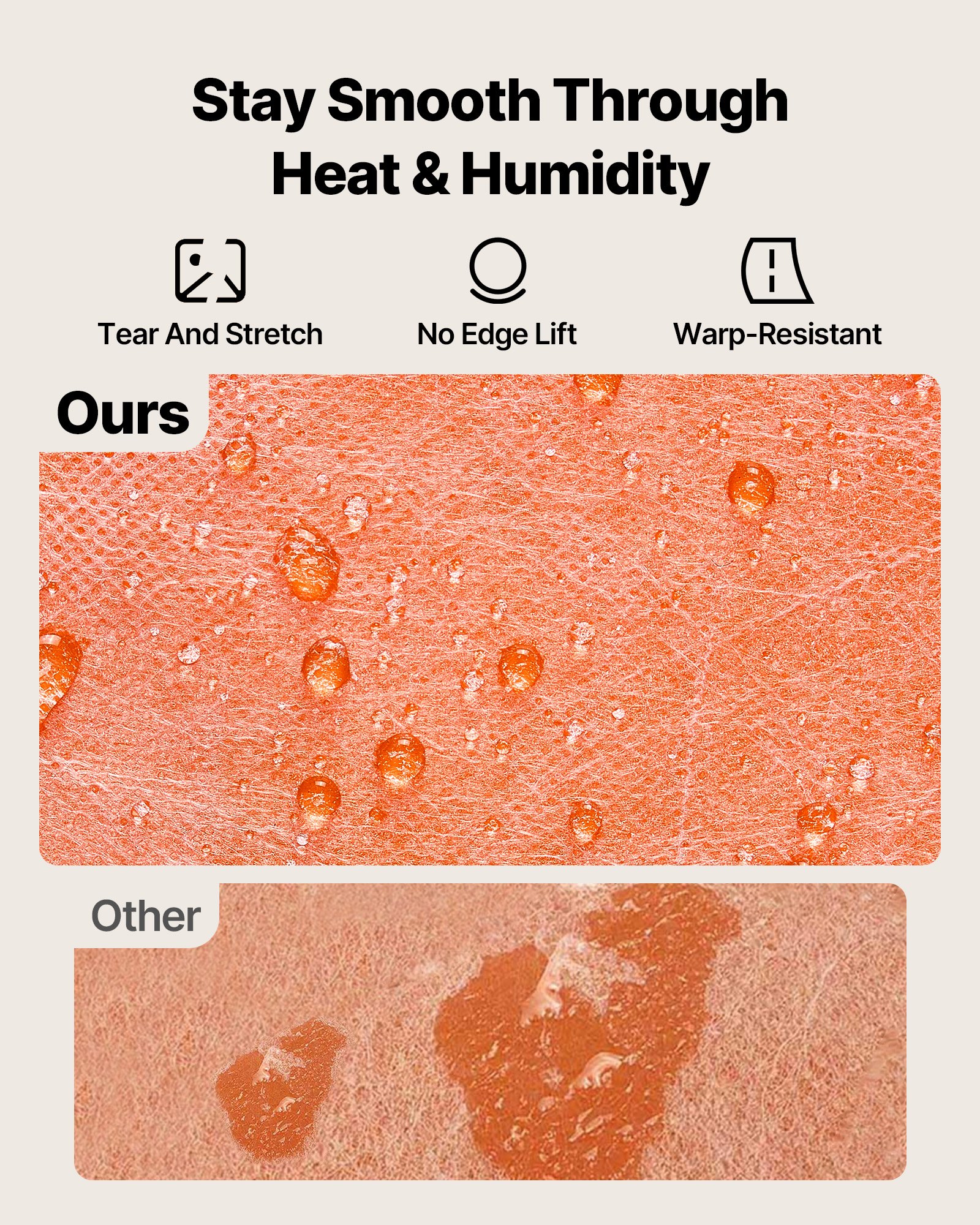 VEVOR Waterproof Membrane for Shower, 0.13 x 30 m 3.84 m² Waterproofing Tile Membrane, 0.5mm Thick Polyethylene Fabric Roll, Easy to Cut for Bathroom, Kitchen, Sauna, Corners, Niches, Tile Joints
