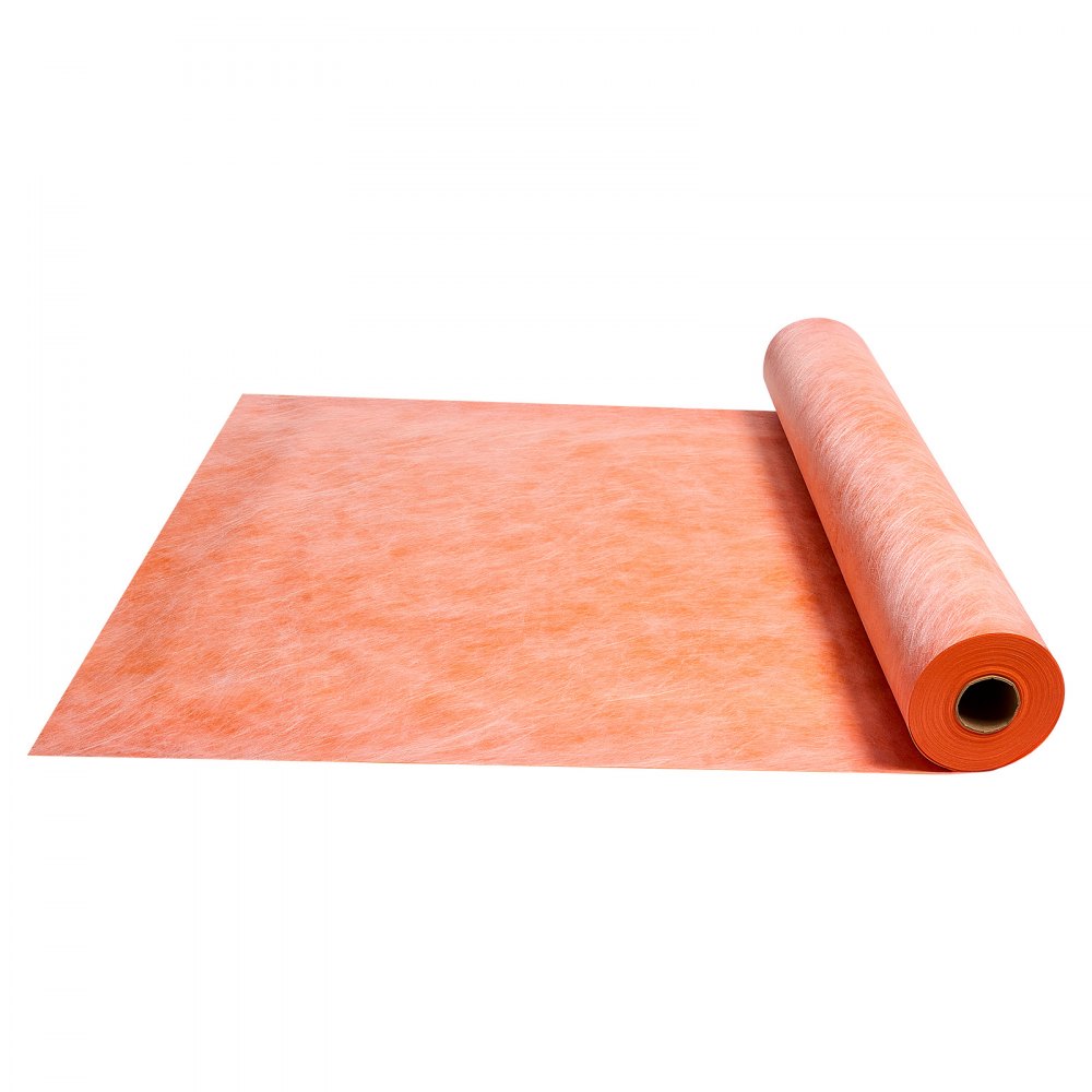 VEVOR Waterproof Membrane for Shower, 1.2 x 40 m 46.45 m² Waterproofing Tile Membrane, 0.5mm Thickness Polyethylene Fabric Roll, Easy to Cut for Bathroom, Kitchen, Sauna, Walls, Underlayment