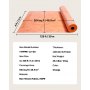 VEVOR Waterproof Membrane for Shower, 1.2 x 40 m 46.45 m² Waterproofing Tile Membrane, 0.5mm Thickness Polyethylene Fabric Roll, Easy to Cut for Bathroom, Kitchen, Sauna, Walls, Underlayment