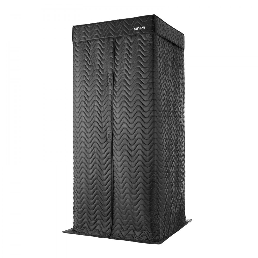 VEVOR Portable Vocal Booth, 200 cm Height, Portable Recording Studio with Travel Bag, Mobile Tablet Stand, Thickened Soundproofing, Sound Isolation Booth for Echo-Free Vocals, Podcasts, Voiceovers