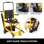 Elektrický invalidný vozík na lezenie na schody VEVOR 180 kg 396 LBS Nosnosť evakuačného kresla na schodisko EMS Elektrický invalidný vozík pre veľké zaťaženie (žltý)