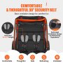 VEVOR Bike Trailer for Toddlers, Kids, Double Seat, 100 lbs Load, 2-In-1 Canopy Carrier Converts to Stroller, Tow Behind Foldable Child Bicycle Trailer with Universal Bicycle Coupler, Orange and Gray