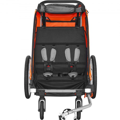 VEVOR Bike Trailer For Kids With Double Seat Tow Behind