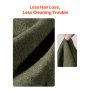 Wool Camping Blanket 64" x 88" Warm for Camping Hiking Travel Army Green