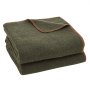 VEVOR Wool Camping Blanket, Large Warm Stadium Blanket, Waterproof & Windproof, Flame Retardant, Great for Outdoors, Picnics, Hiking, Sports Events, Travel, 1.62 m x 2.23 m (80% Wool), Army Green