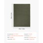 VEVOR Wool Camping Blanket, Large Warm Stadium Blanket, Waterproof & Windproof, Flame Retardant, Great for Outdoors, Picnics, Hiking, Sports Events, Travel, 64" x 88" (80% Wool), Army Green