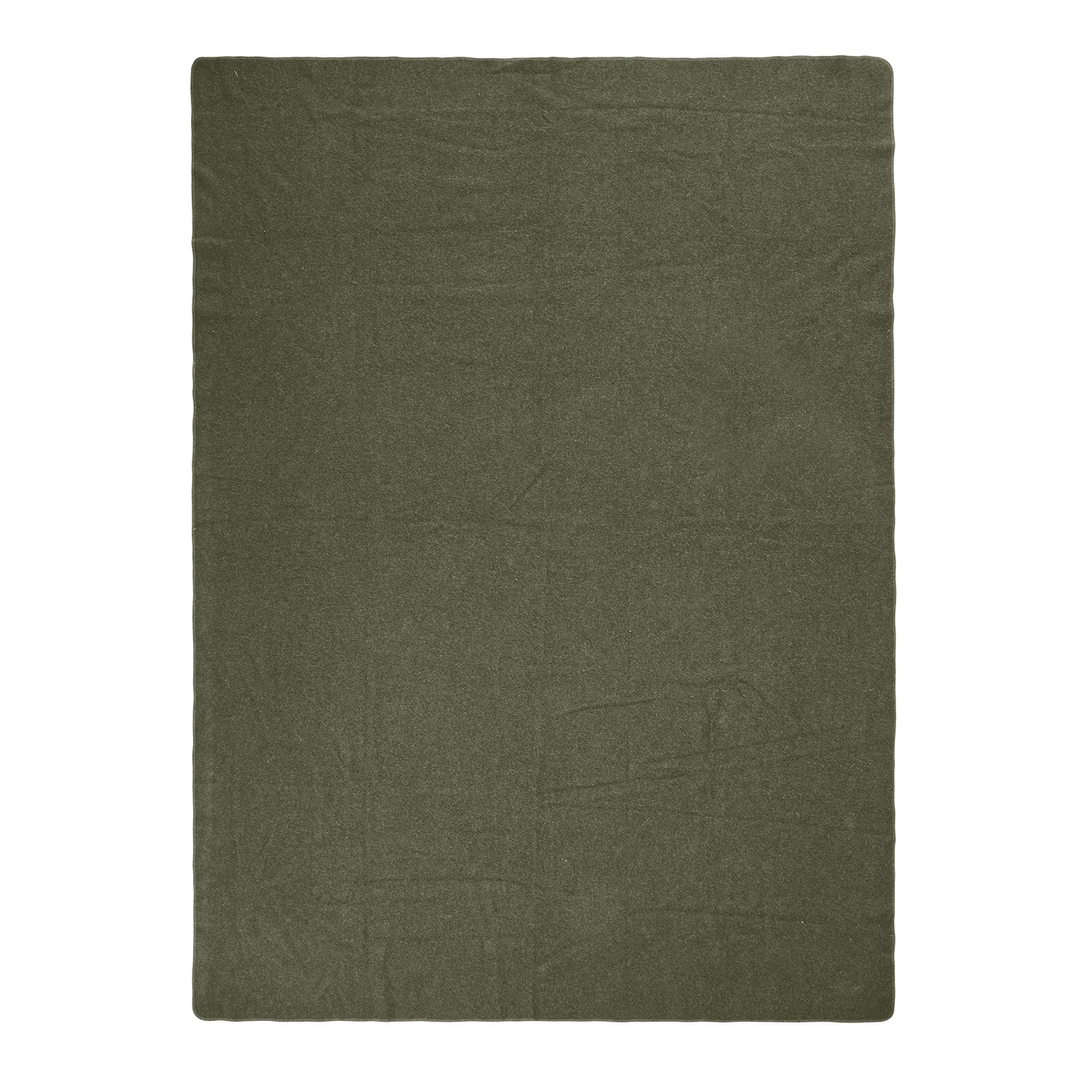 VEVOR Wool Camping Blanket, Large Warm Stadium Blanket, Waterproof & Windproof, Flame Retardant, Great for Outdoors, Picnics, Hiking, Sports Events, Travel, 64" x 88" (80% Wool), Army Green