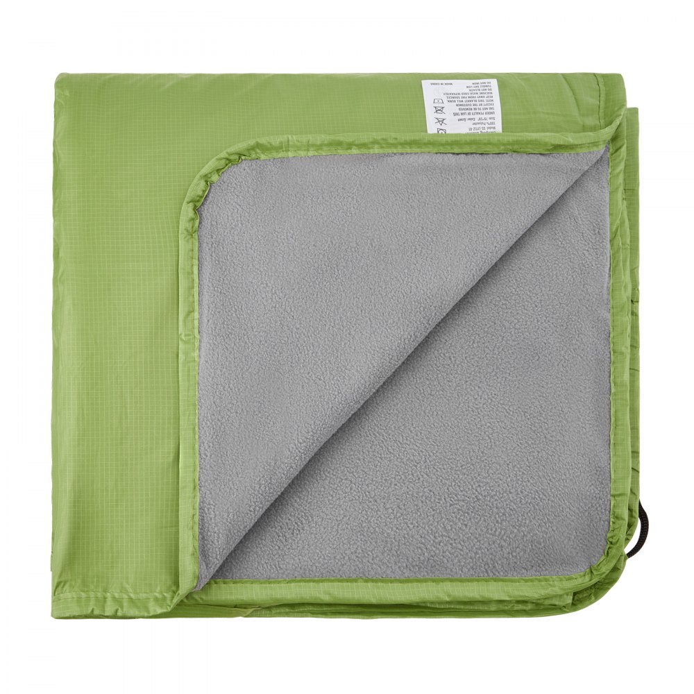 VEVOR Camping Blanket 2x1,5m (79" x 59") Wearable Warm Stadium Blanket Outdoor Light Green