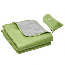 VEVOR Camping Blanket 79" x 59" Wearable Warm Stadium Blanket Outdoor Light Green