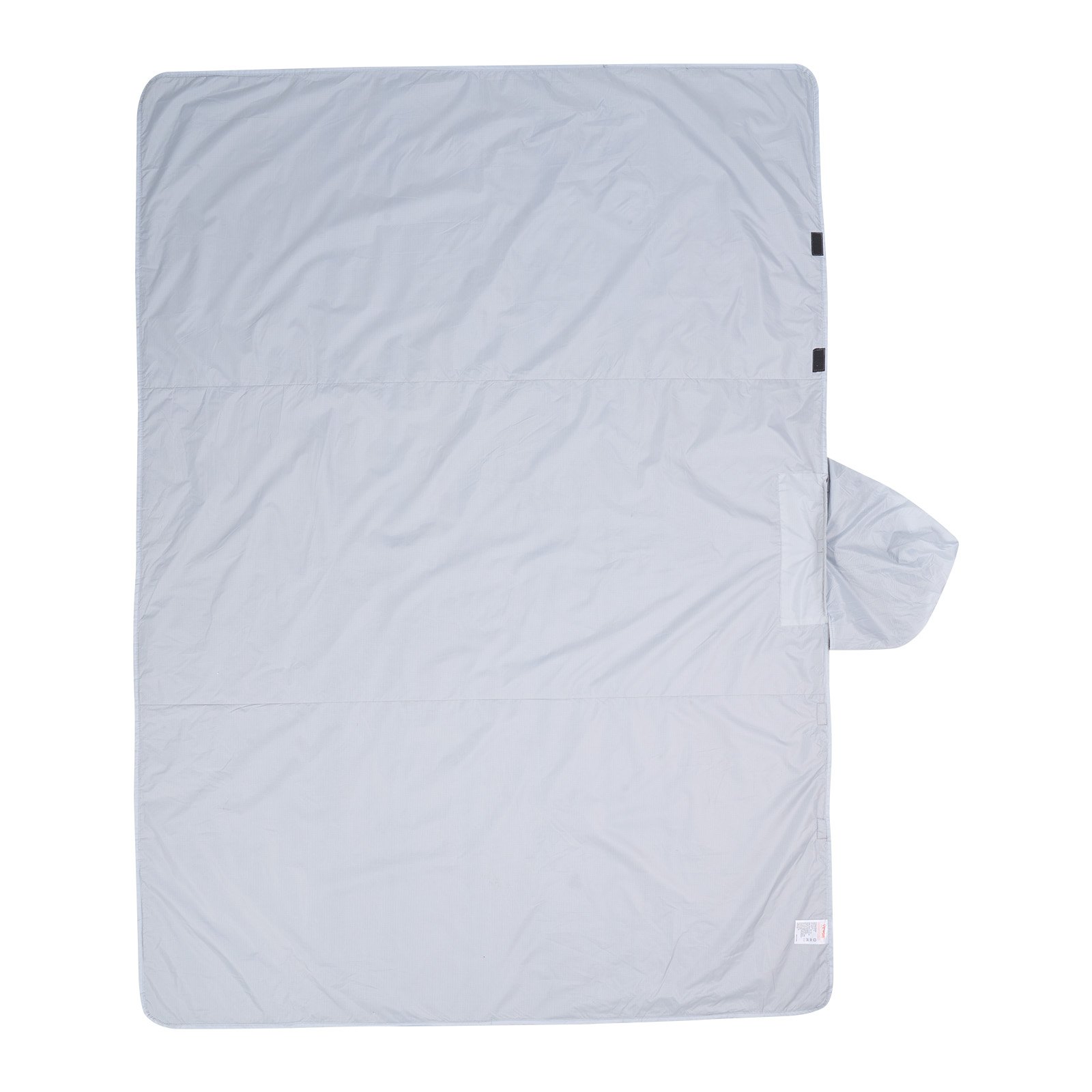 VEVOR Camping Blanket, Large Warm Wearable Stadium Blanket, Waterproof & Windproof, Polyester Fleece, Flame Retardant, Great for Outdoors, Picnics, Hiking, Sports Events, Travel, 79" x 59", Light Grey