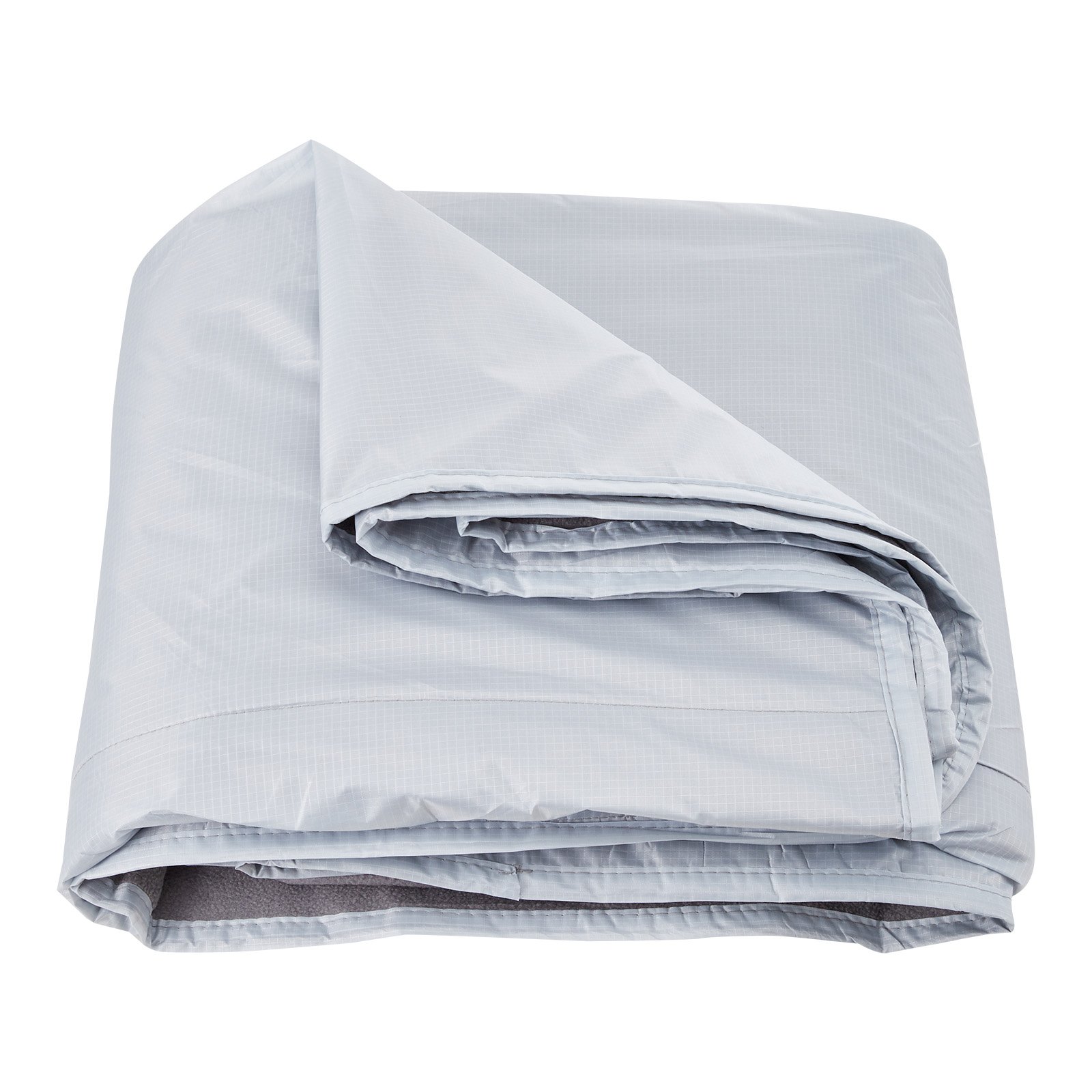 VEVOR Camping Blanket, Large Warm Wearable Stadium Blanket, Waterproof & Windproof, Polyester Fleece, Flame Retardant, Great for Outdoors, Picnics, Hiking, Sports Events, Travel, 79" x 59", Light Grey