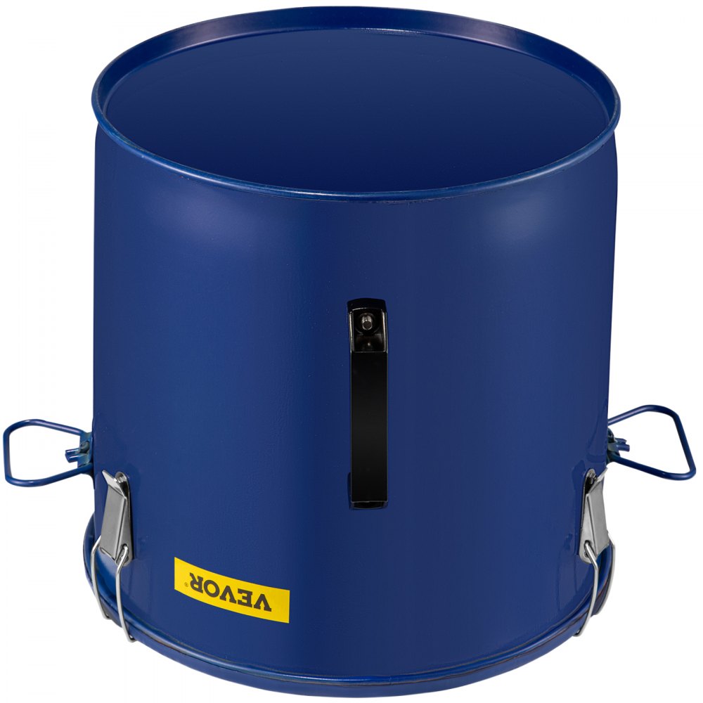 VEVOR Fryer Grease Bucket 8 Gal Oil Disposal Caddy Steel Fryer Oil Bucket w/Rust-proof Coating 30.3L Oil Transport Container w/Lid & Lock Clips Oil Caddy w/Filter Bag For Hot Cooking Oil Filtering