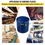 VEVOR Fryer Grease Bucket Oil Disposal Caddy 8 Gal Oil Bucket w/ Lid&Filter Bag